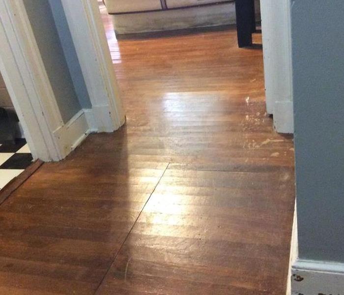 Clean hardwood flooring