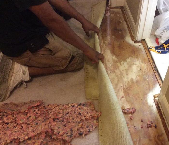 Drying flooring in home